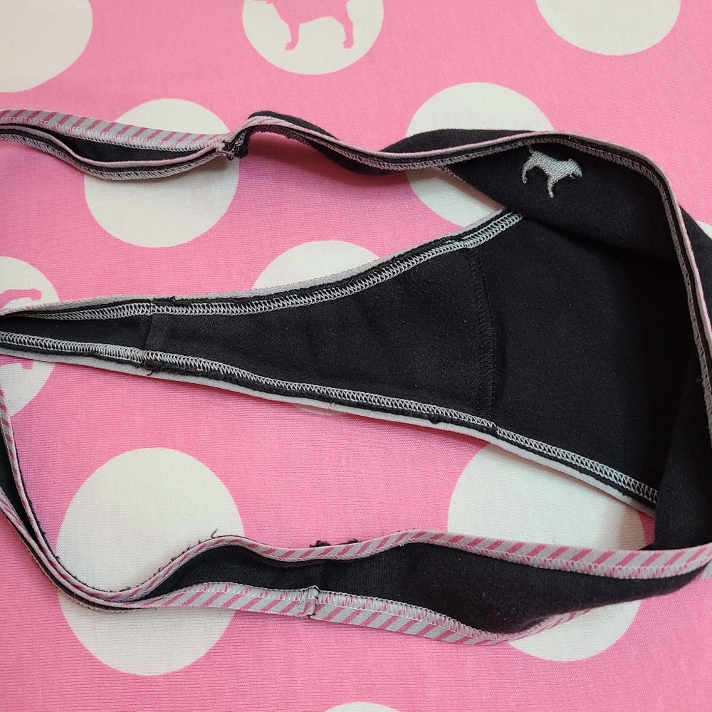 Rare VTG VS PINK Graphic Cotton Low Rise Full Cut Thong Panty Size Lg - Picture 4 of 6